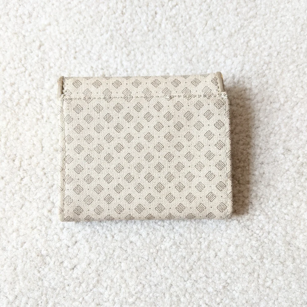 VTG beige print wallet